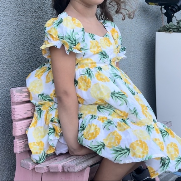 Janie and jack pineapple dress 💛 - Picture 4 of 5